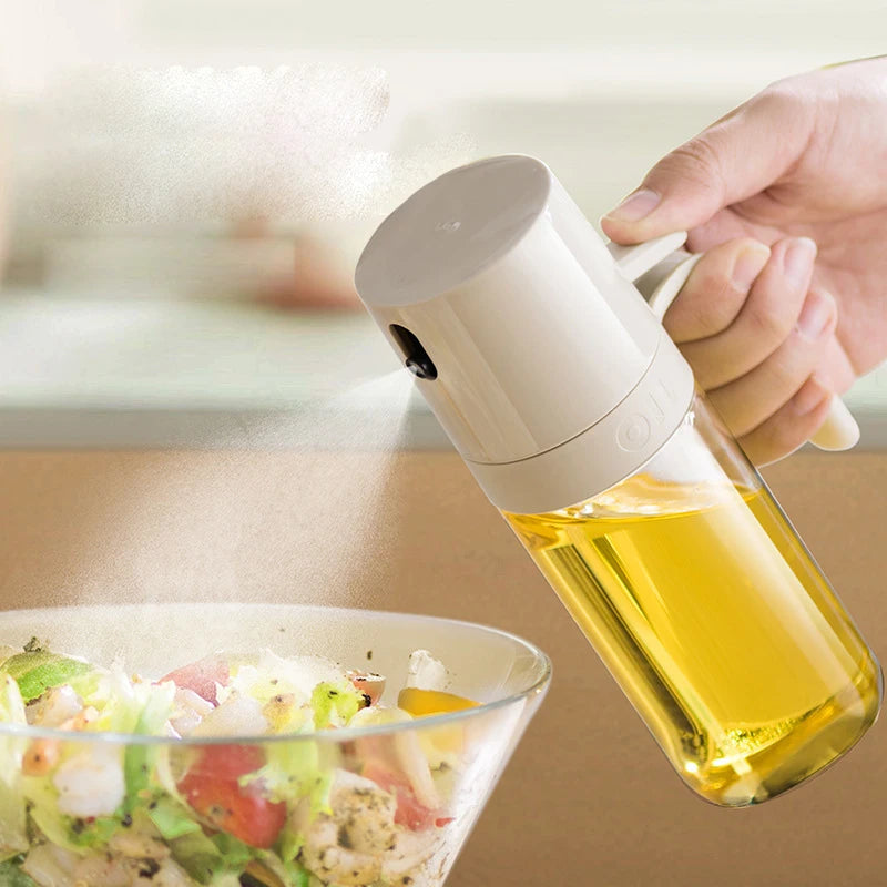 Oil Spray Bottle 250ml High Borosilicate Glass Cooking Oil Sprayer