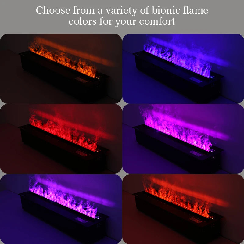 3D fog led Atomization Flame Electric Water Mist with Remote Control Electric Fireplace