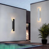 Outdoor Waterproof Wall Lamps Strip Aluminum Wall Lights 18W LED Black