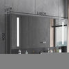 Smart Bathroom Mirror Cabinets Wall-mounted with Backlight Anti-fog Bathroom