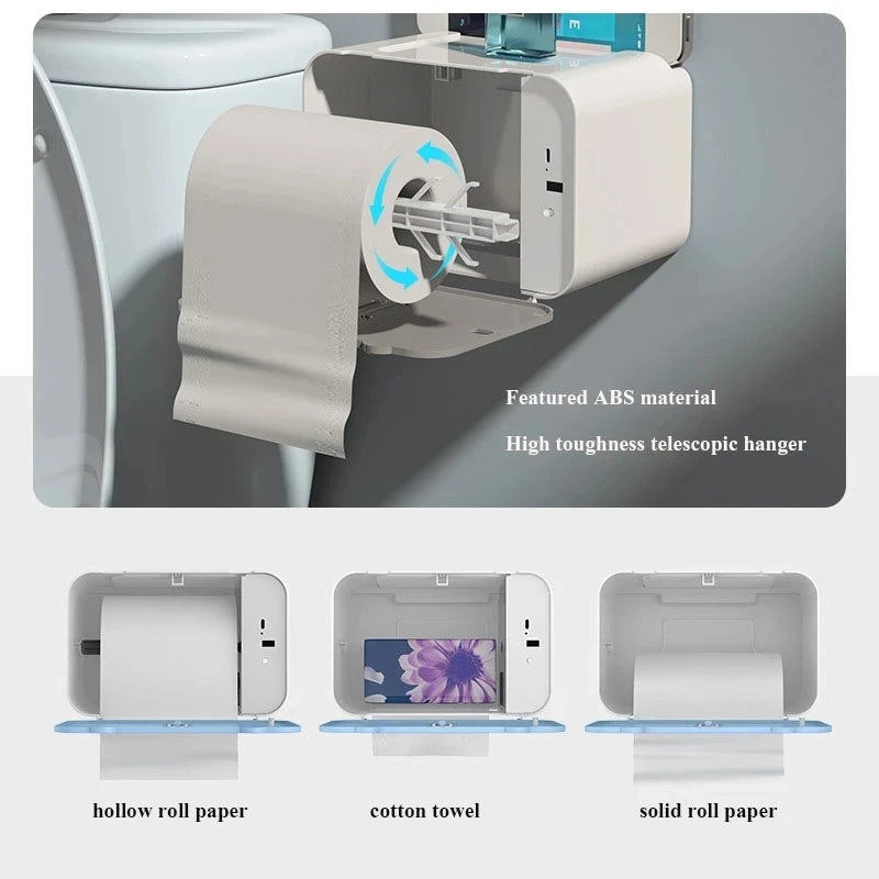 Induction Toilet Paper Holder Shelf Automatic Paper Dispencer