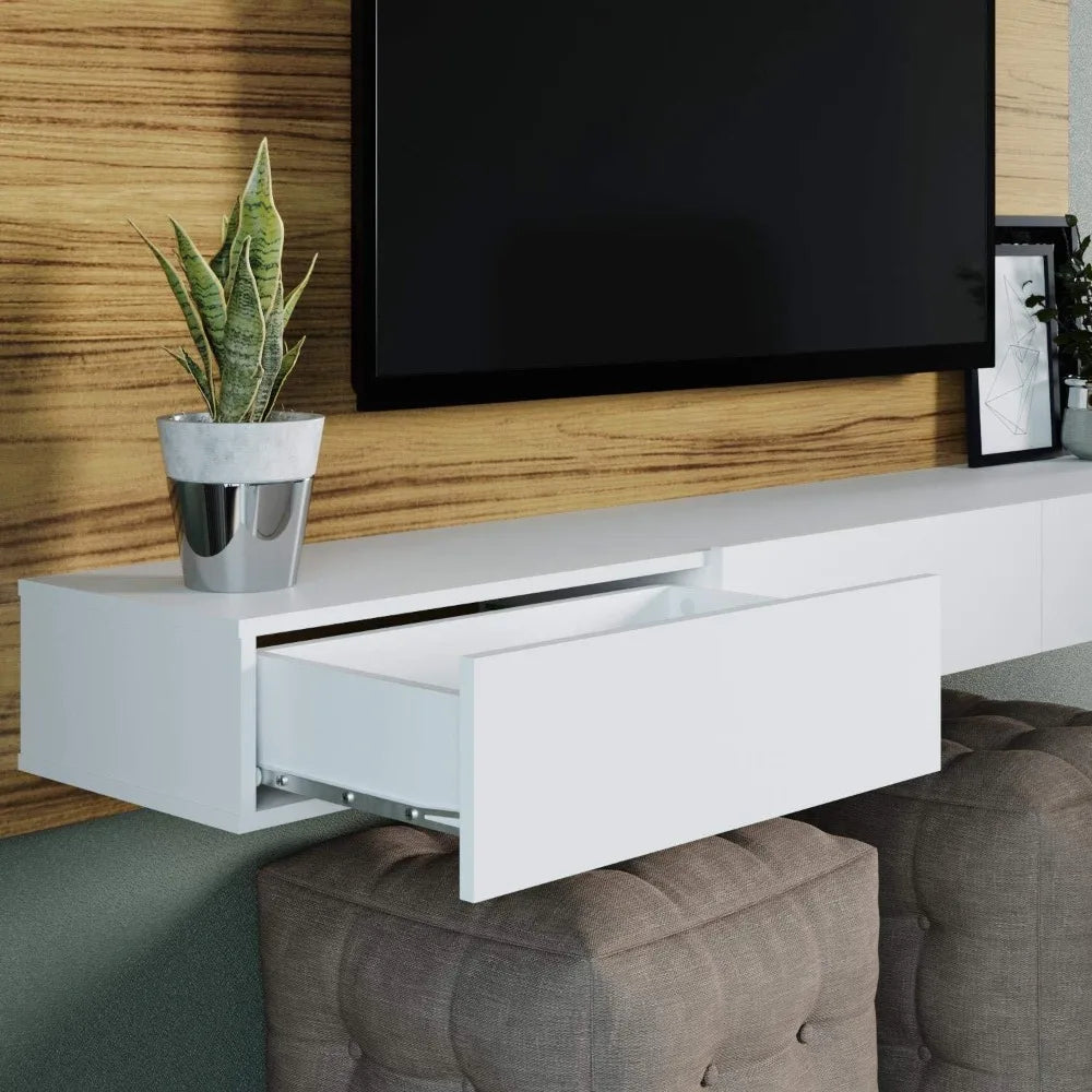 Wall TV Stand, Mounted Entertainment Center Floating TVs Panel