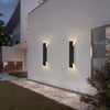 Outdoor Waterproof Wall Lamps Strip Aluminum Wall Lights 18W LED Black