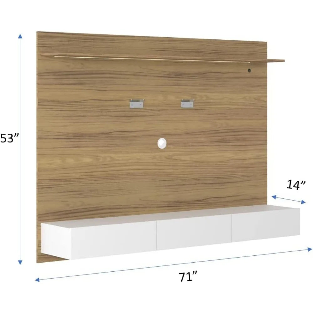 Wall TV Stand, Mounted Entertainment Center Floating TVs Panel