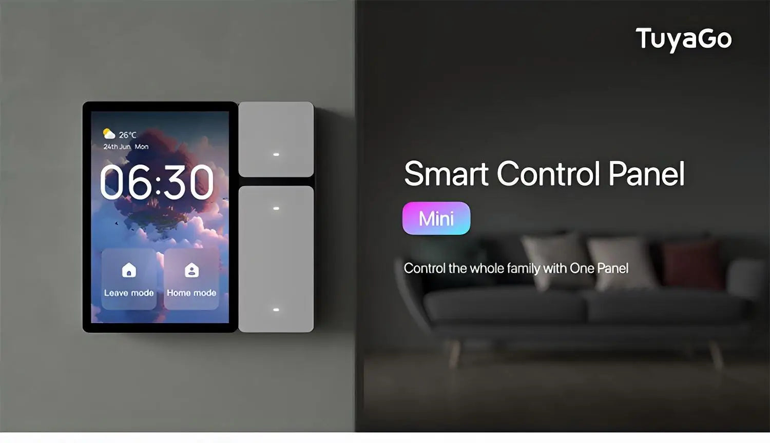 Tuya WiFi 3.5-inch Smart home control panel